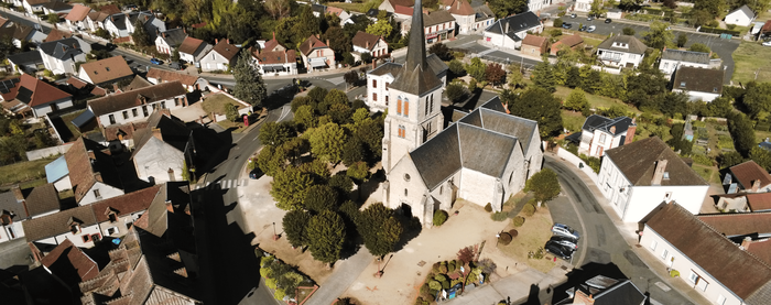 photo drone église